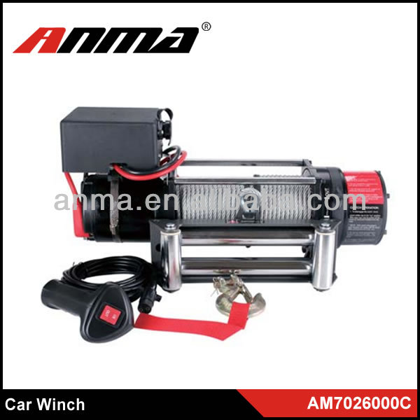 ANMA new power winch for car/ 6000lps 4x4 off road winch/portable electric winch