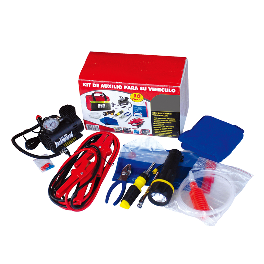 Wholesale competitive auto car emergency tool kit/roadside emergency kit set with Jump Starter
