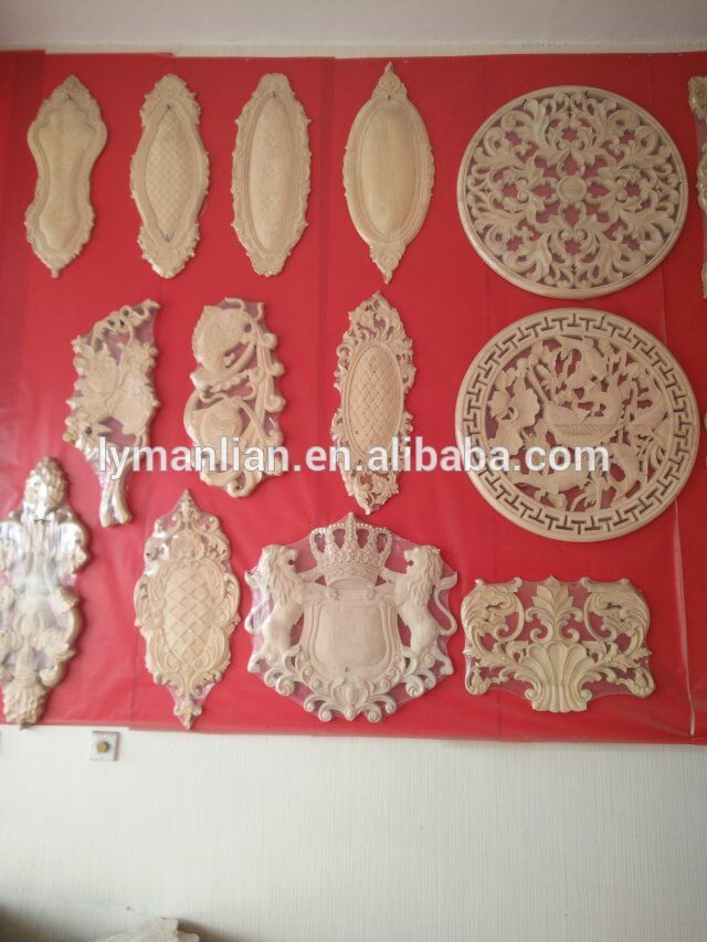 decorative carved wood rosettes appliques