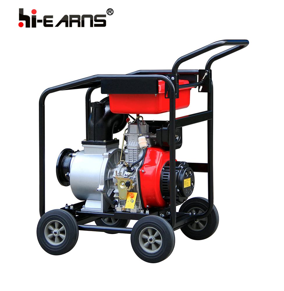 6 inch free pull start single cylinder diesel centrifugal water pump