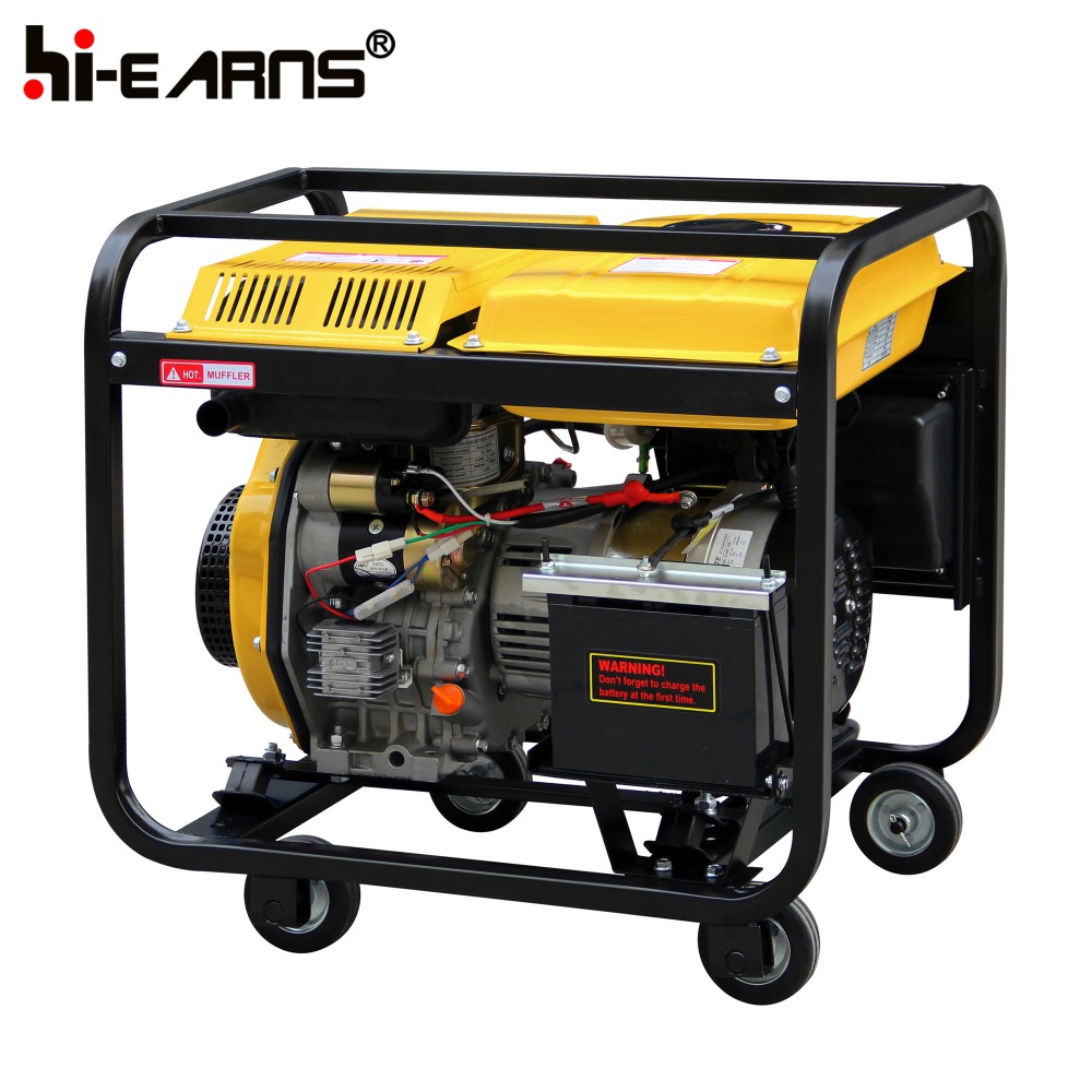 3KW Air Cooled Open Type electric start Diesel Generator with 6hp diesel engine