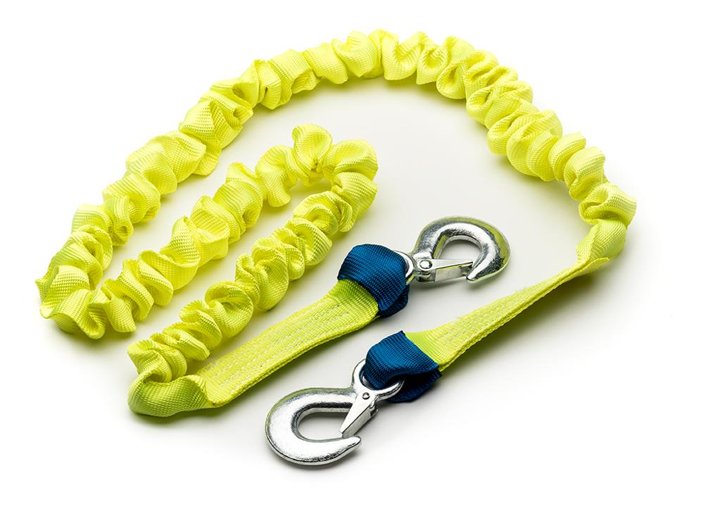 Emergency heavy duty car tow strap stretch towing rope with hooks