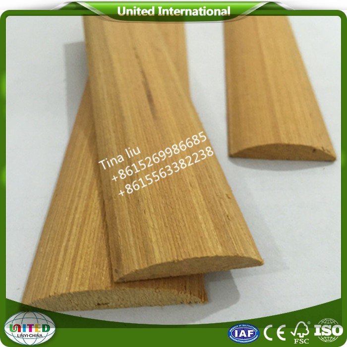 decorative half round teak wood moulding