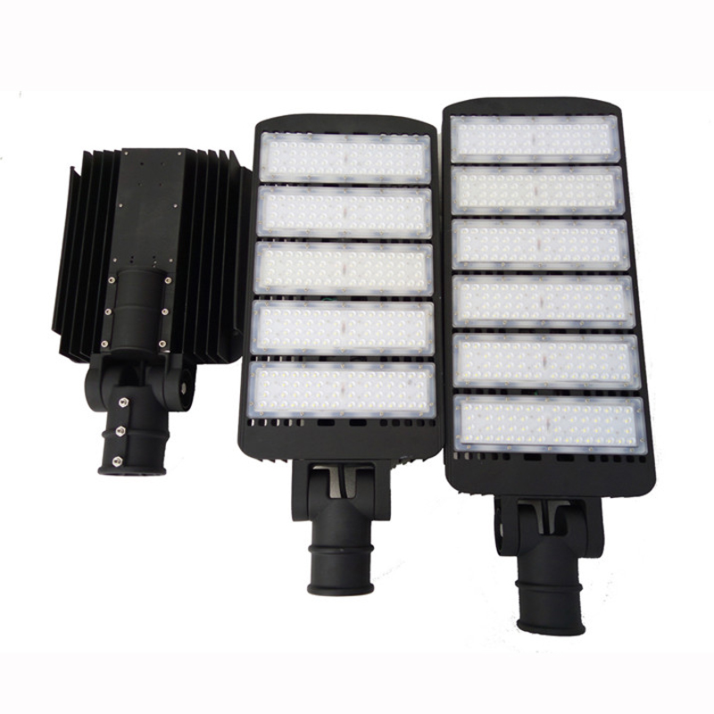 300W LED Outdoor Parking Lot Light with Photocell Sensor Shoebox Pole Lights