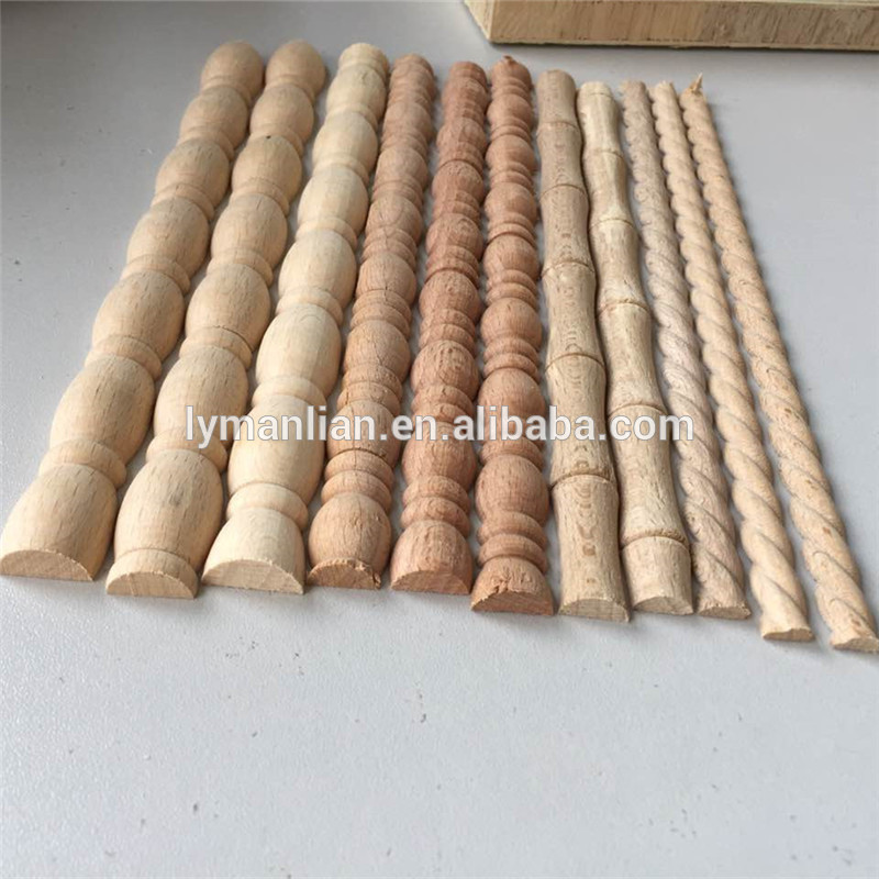 China steam beech carved wood crown mouldings White wood embossed moldings