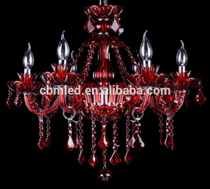 1m red color crystal chandelier,rectangle chandelier,multi color crystal chandelier