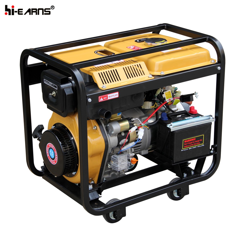 DG6000EW Air-cooled diesel welding generator set robin yellow color