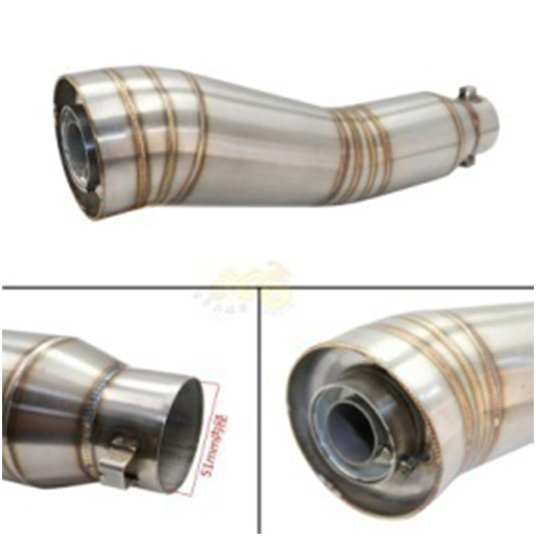 stainless steel motorcycle universal mufflers exhaust muffler with welding