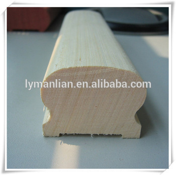 Red oak handrail antique carved wood balustrade