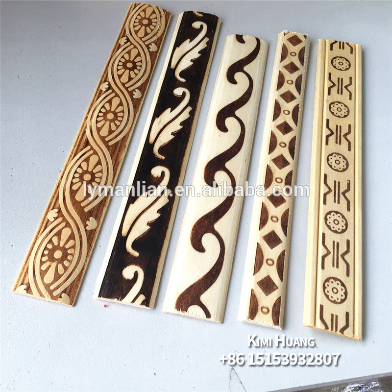 Decorative Wooden Casing Molding Solid Wood Baseboard Skiring Crown Moulding