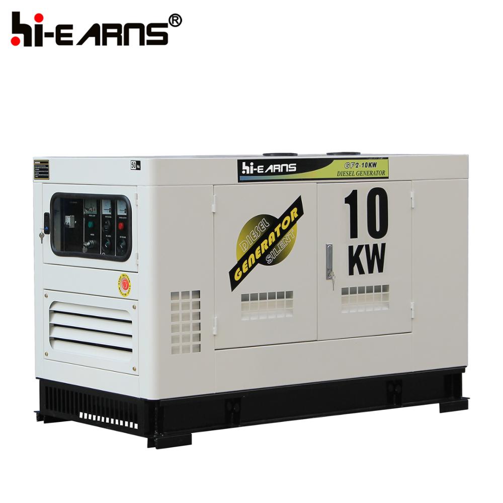 10KVA generator silent type small water cooled diesel generator