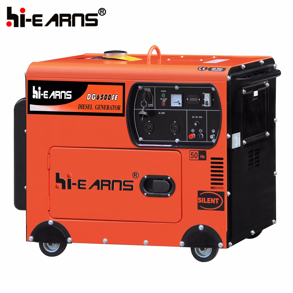 Air-cooled single cylinder 186FA diesel engine new canopy 5 kva generator price