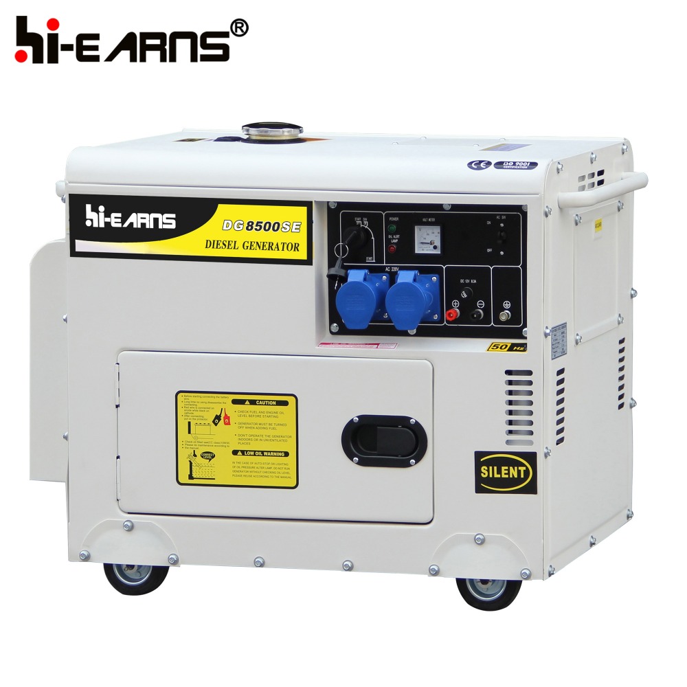 6KW single phase air cooled diesel generator sets price