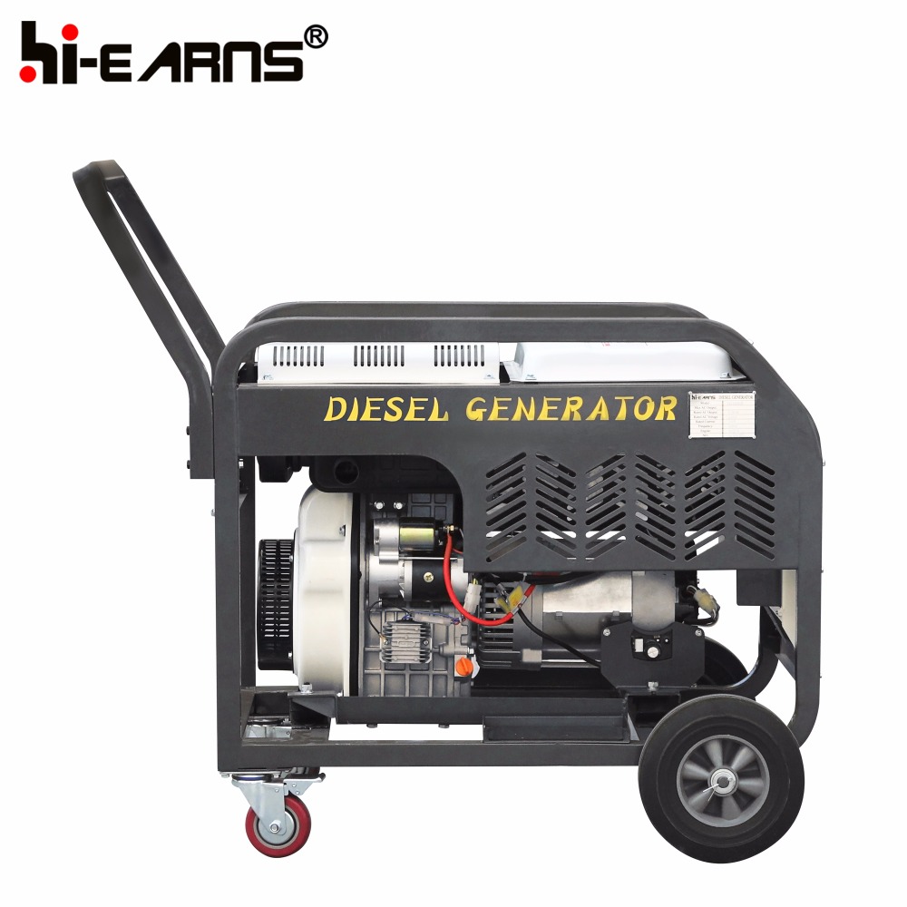 Open type portable 198 diesel engine 7.5 kw generator price