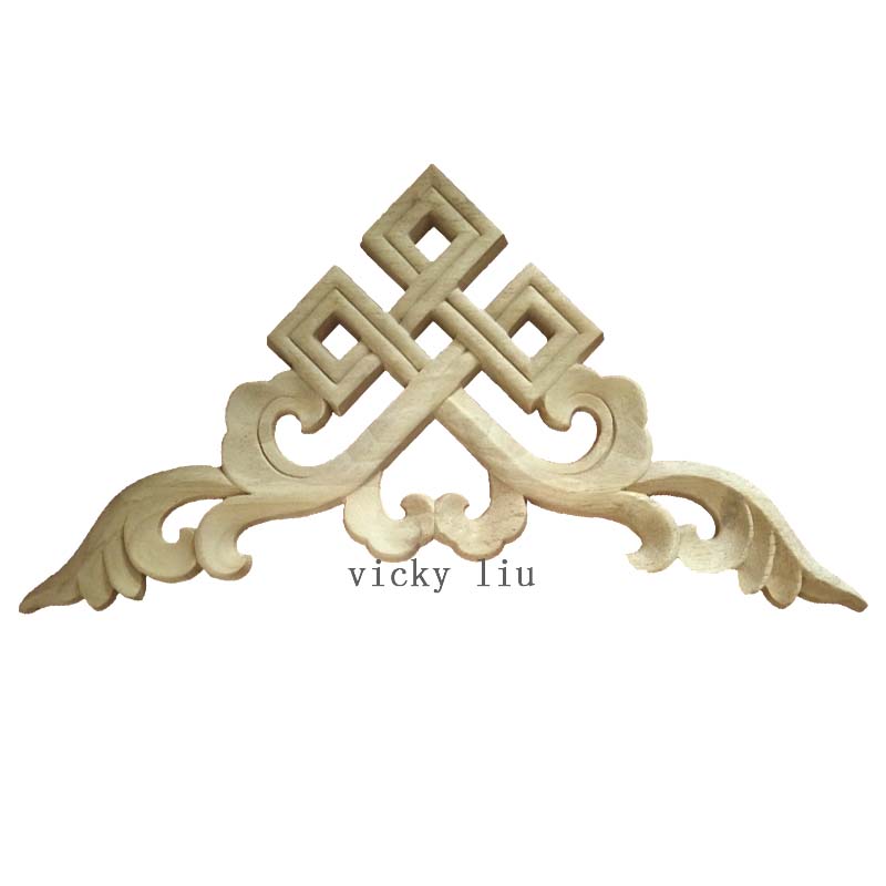 Chinese knot furniture  corner decoration wood onlays