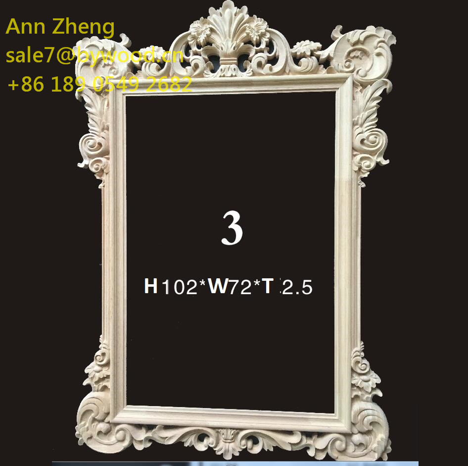 Bathroom Accessories Rubber wooden Bath Mirrors	frame