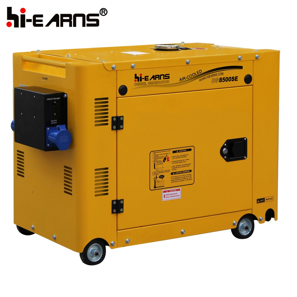 Best price 6KW 27L big fuel tank silent electric diesel generator