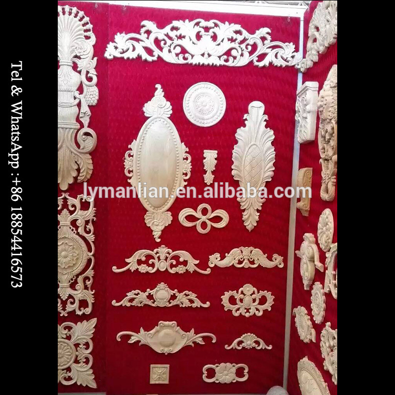 Cabinet Door Flower Wooden Furniture Ornaments