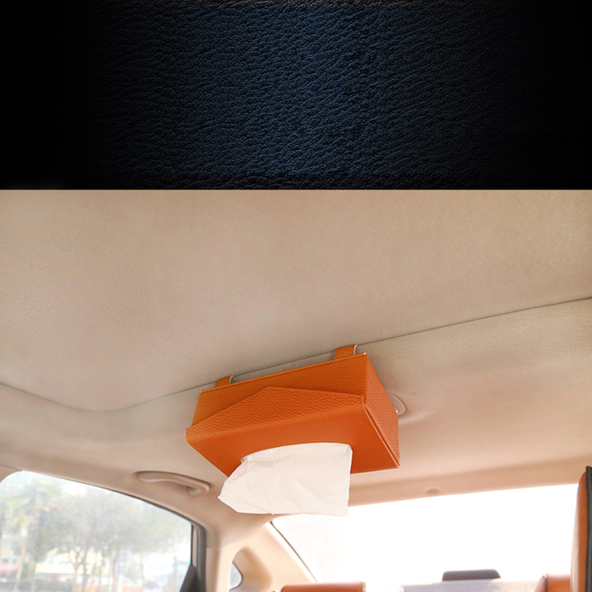 Color selective universal car leather tissue paper box