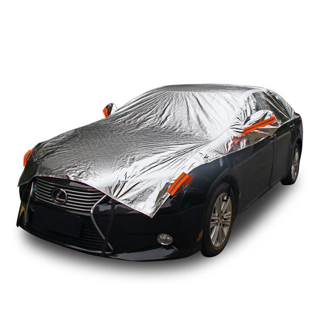 Universal silver coating car top body cover outdoor insulated car cover
