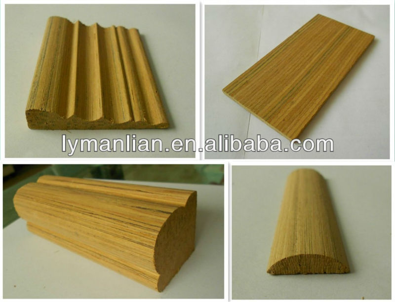 linyi biggest supplier engineered teak wood moulding