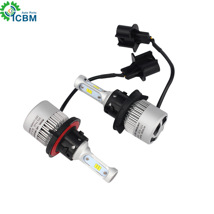 H1 H3 H4 H7 H11 H13 H27 HB3 9004 9007 LED COB Car Headlight Lamp 72W 6000K 7600LM Automobile Headlamp Light 12V 24V C6