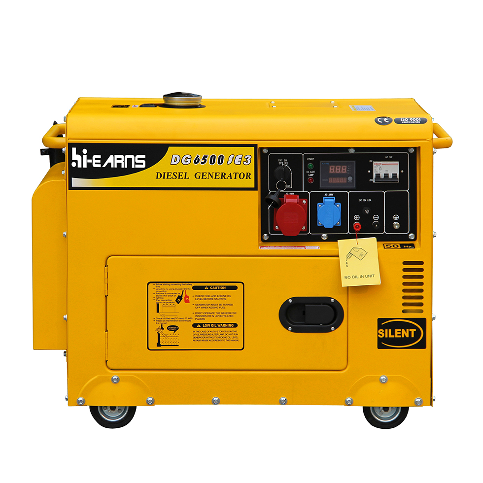 6KVA air cooled single cylinder three phase 5KW diesel generator