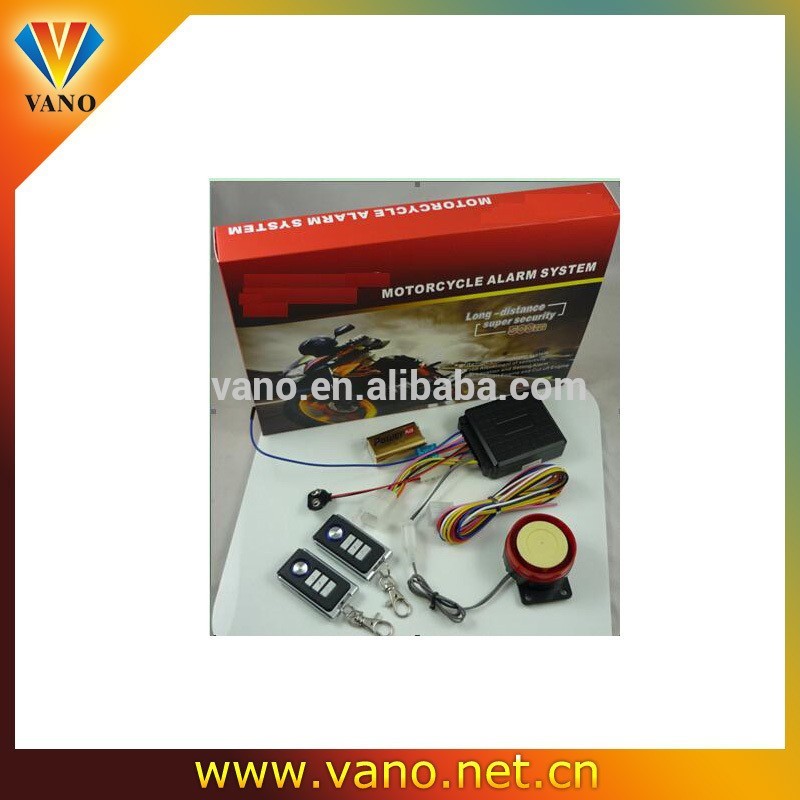 Low voice motorcycle alarm system