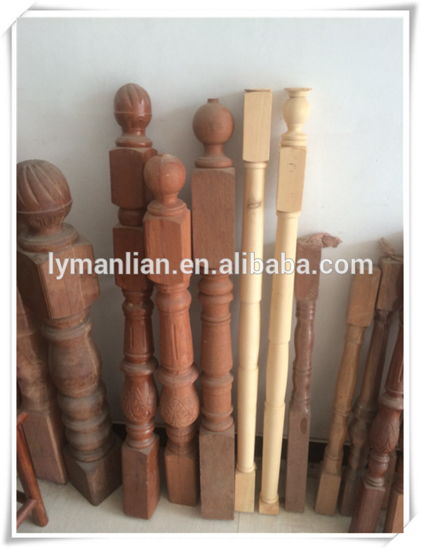 stair column,balustrade, oak wood baluster