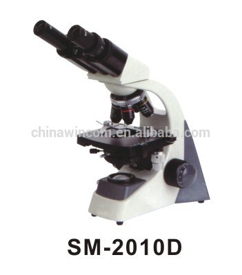 laboratory adjustable binocular electric microscope with wide field eyepiece WF10X