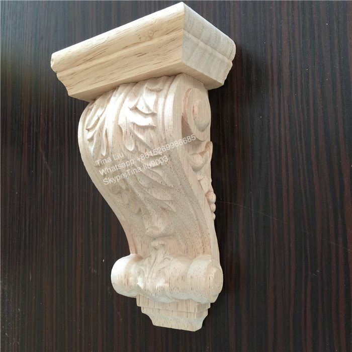 CNC carved wood onlays and corbels wood rosettes