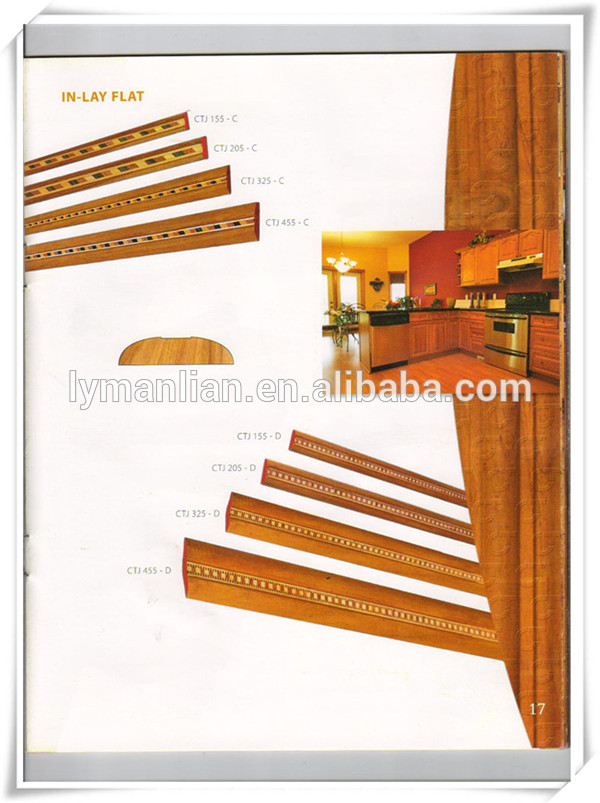 decorative wooden borders mouldings/birch solid wood moulding