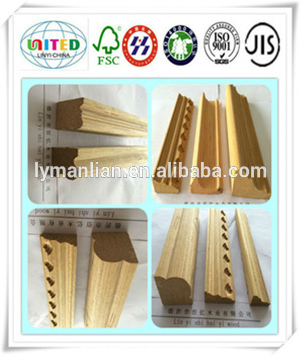 teak wood moulding wood  composite window frame tirm reconstituted wood moulding Indian market
