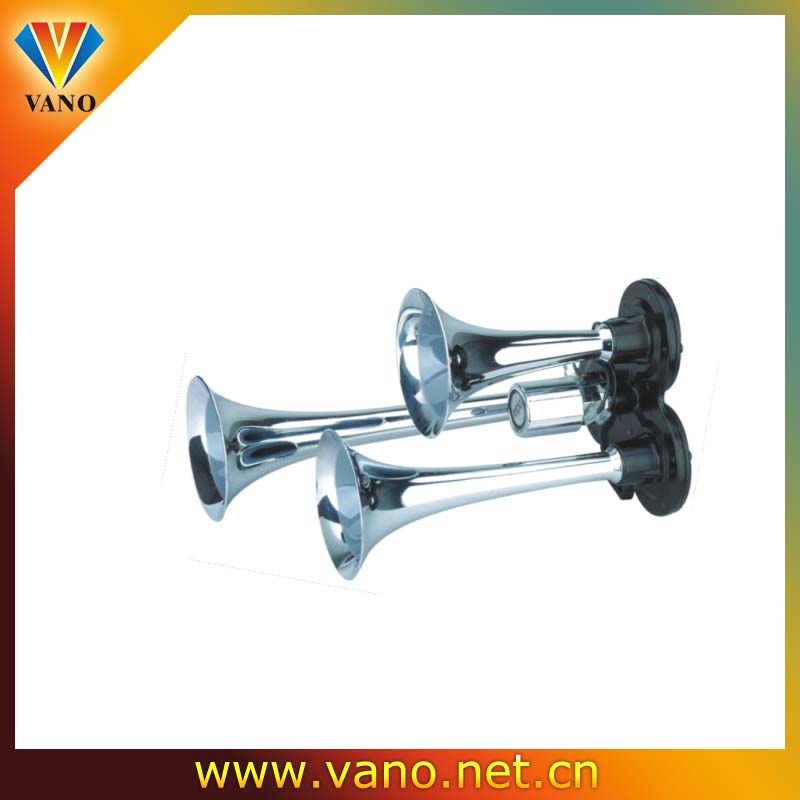 high reliable motorcycle 3 pipe air horn for scooter
