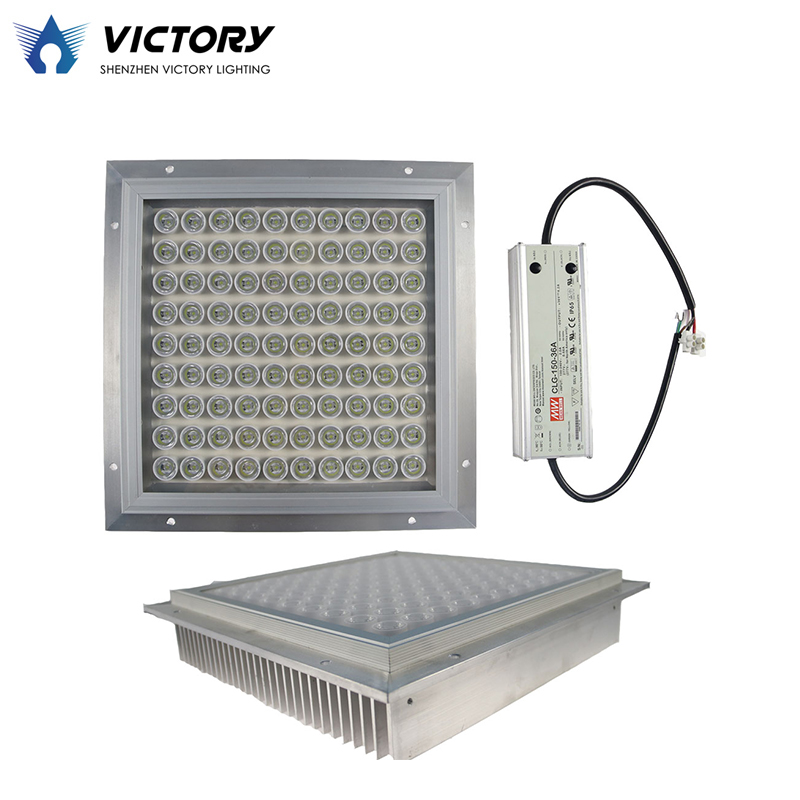 IP65 120lm/w 5 Years Warranty 80W 100W 120W 150W Gas Station, Petrol Station Led Canopy Lights