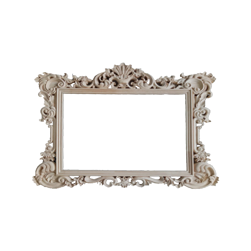 Carved wooden mirror frames made of European solid wood  furniture