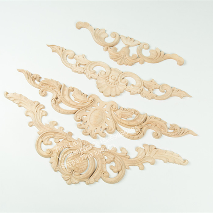 Unfinished wood onlays, wood appliques ,wood mouldings for sale