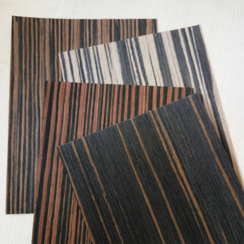 high quality black ebony wood veneer sheet for cabinet decoration