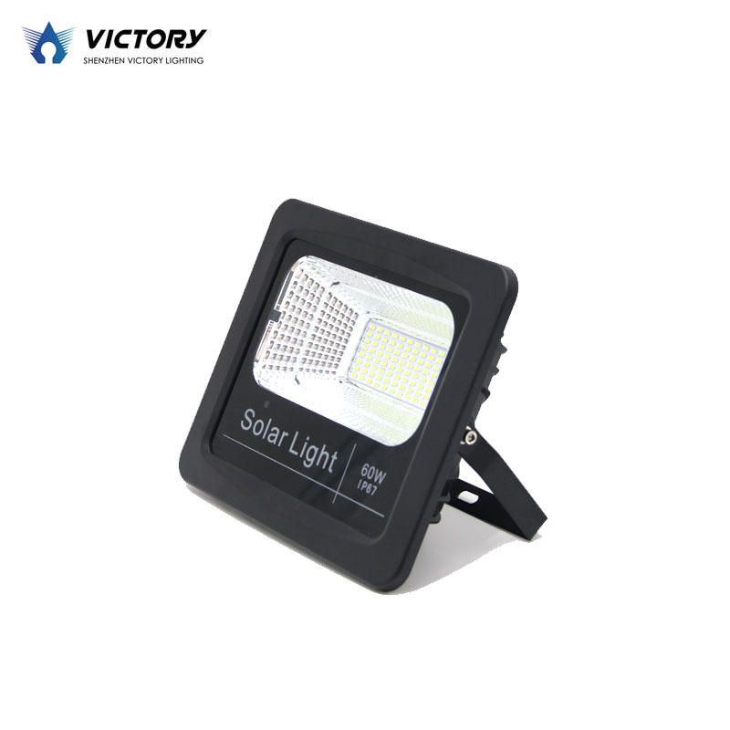 Victory Factory direct sale high lumen outdoor waterproof Ip65 40w 60w 100w 200w 300w slim solar led flood light