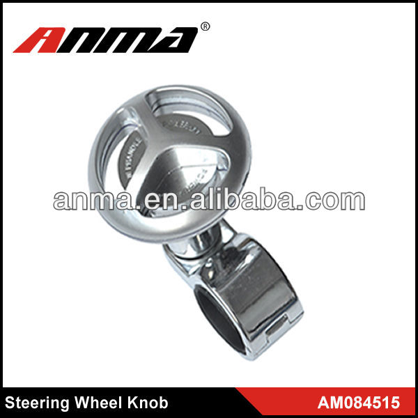 Popular design ANMA stainless steel truck steering wheel knob