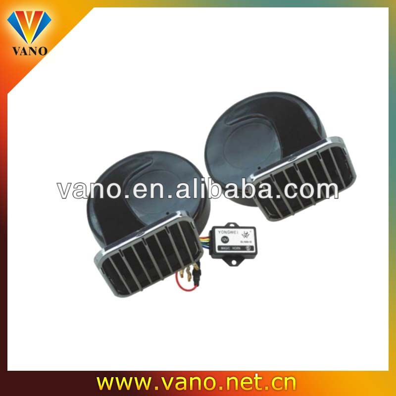 Factory sale loud sound 12V black metal horn speaker for scooter bike