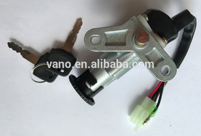 High Quality GN125 4 wire Motorcycle Ignition Key Switch