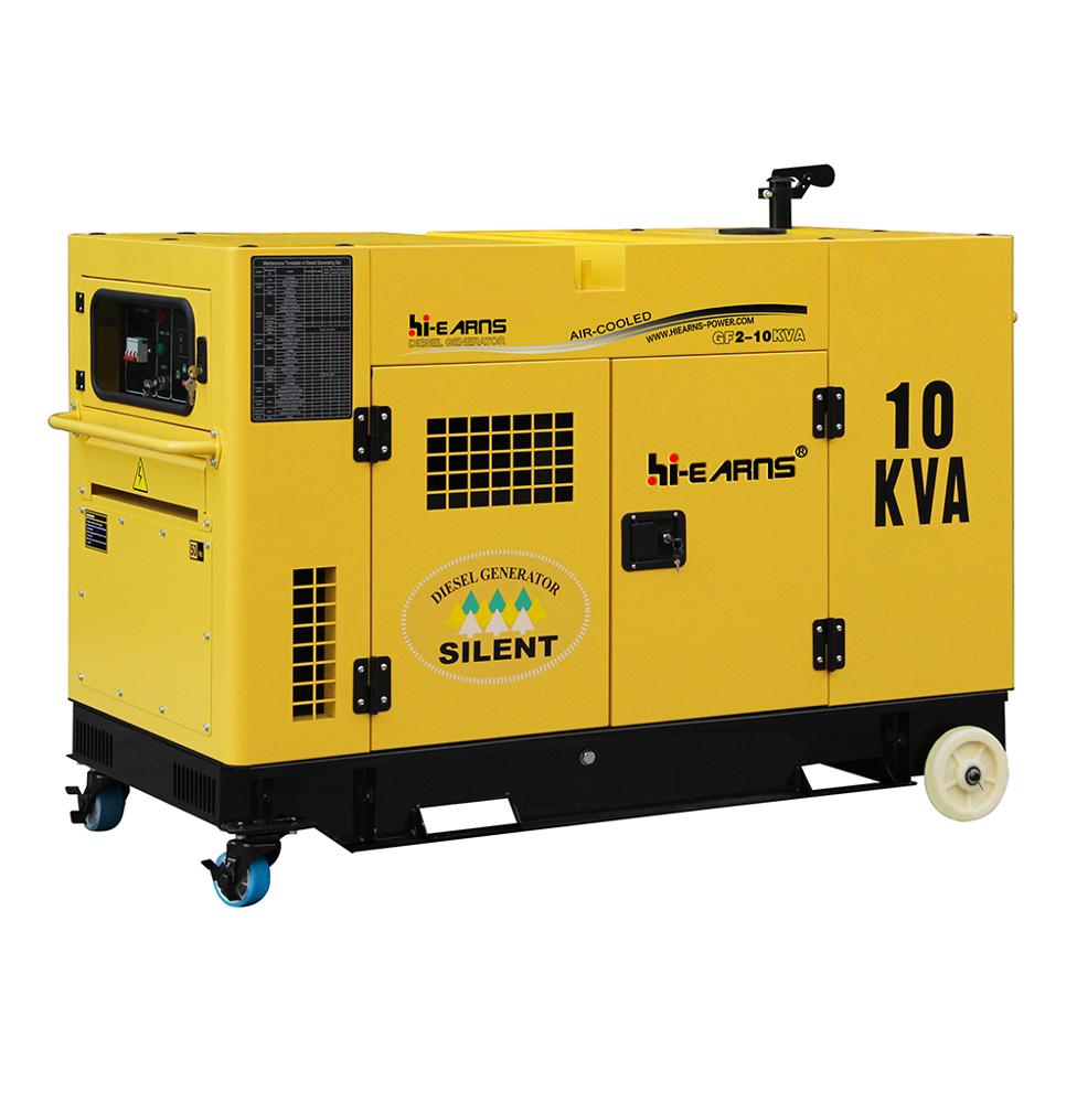 Super silent water cooled soundproof portable 10 kva generator GF2-10KVA