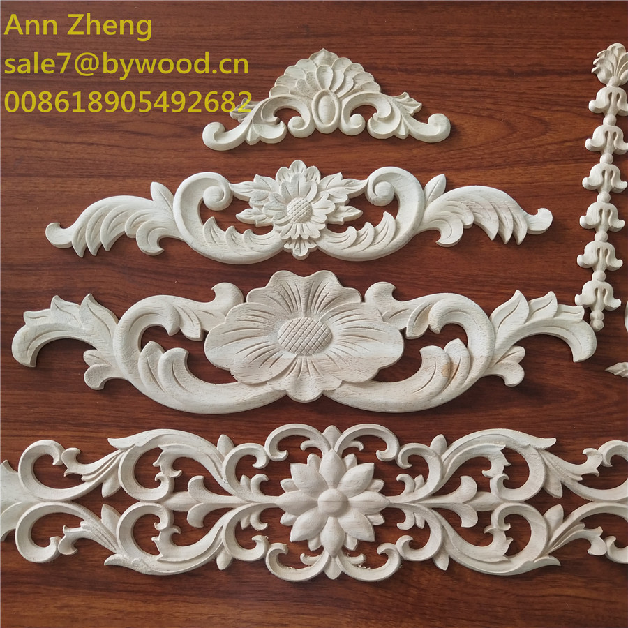 customized Wooden Carved decorative religious wood Appliques