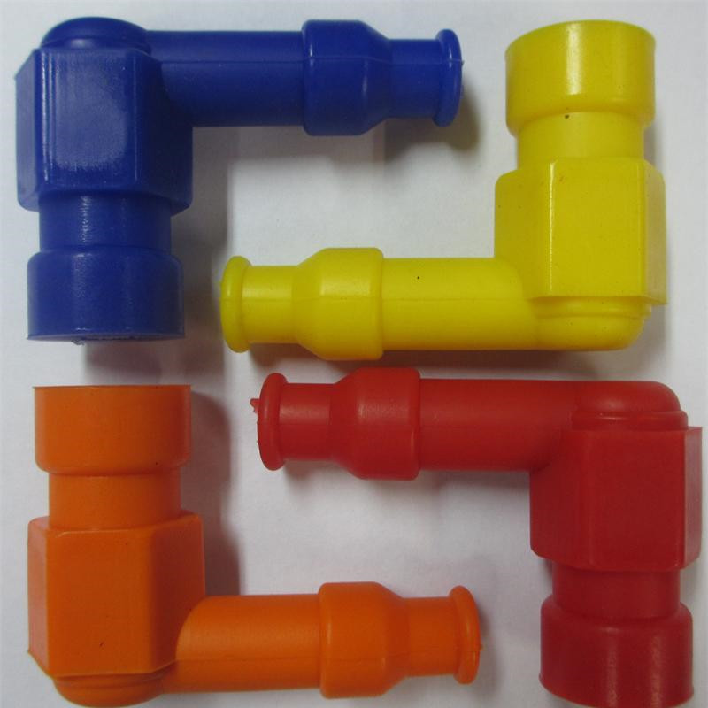 Red 90 120 degree Rubber Spark Plug Cap for motorcycle