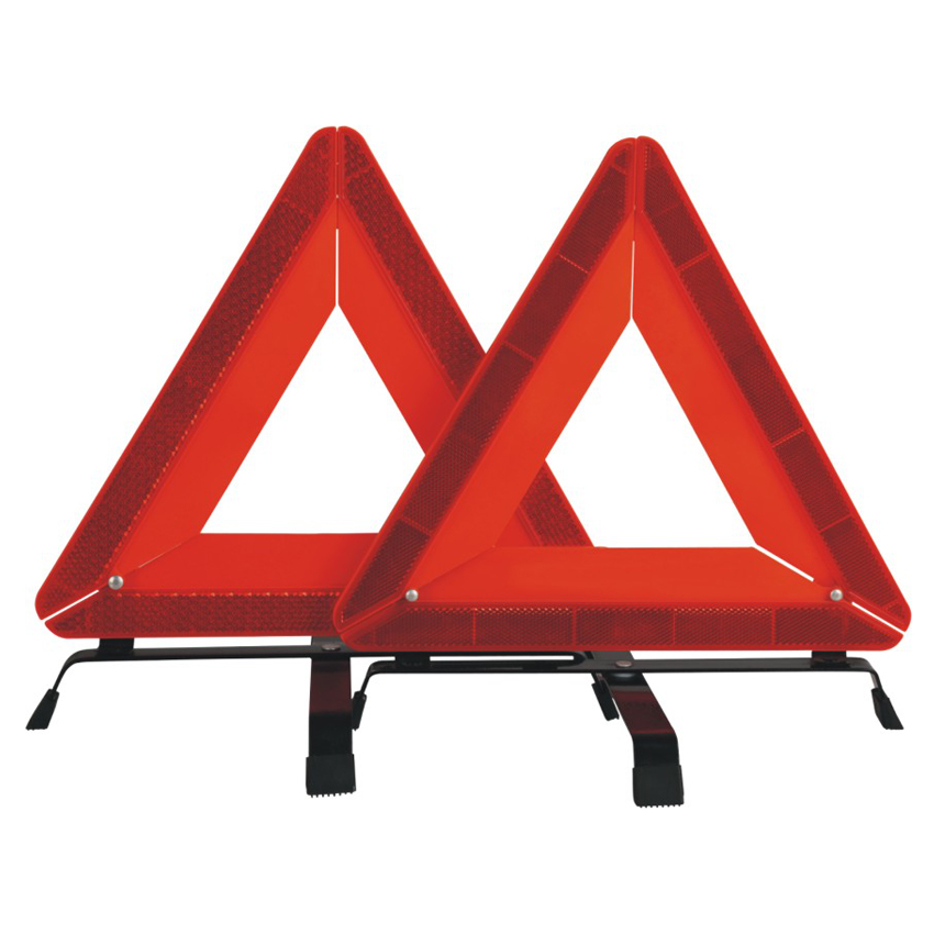 Reflective warning triangle emergency car triangle warning sign