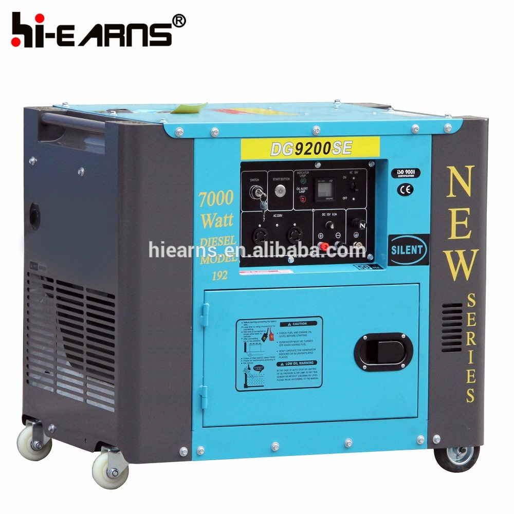 air cooled single phase overloaded protection Silent Diesel Genset 5KVA