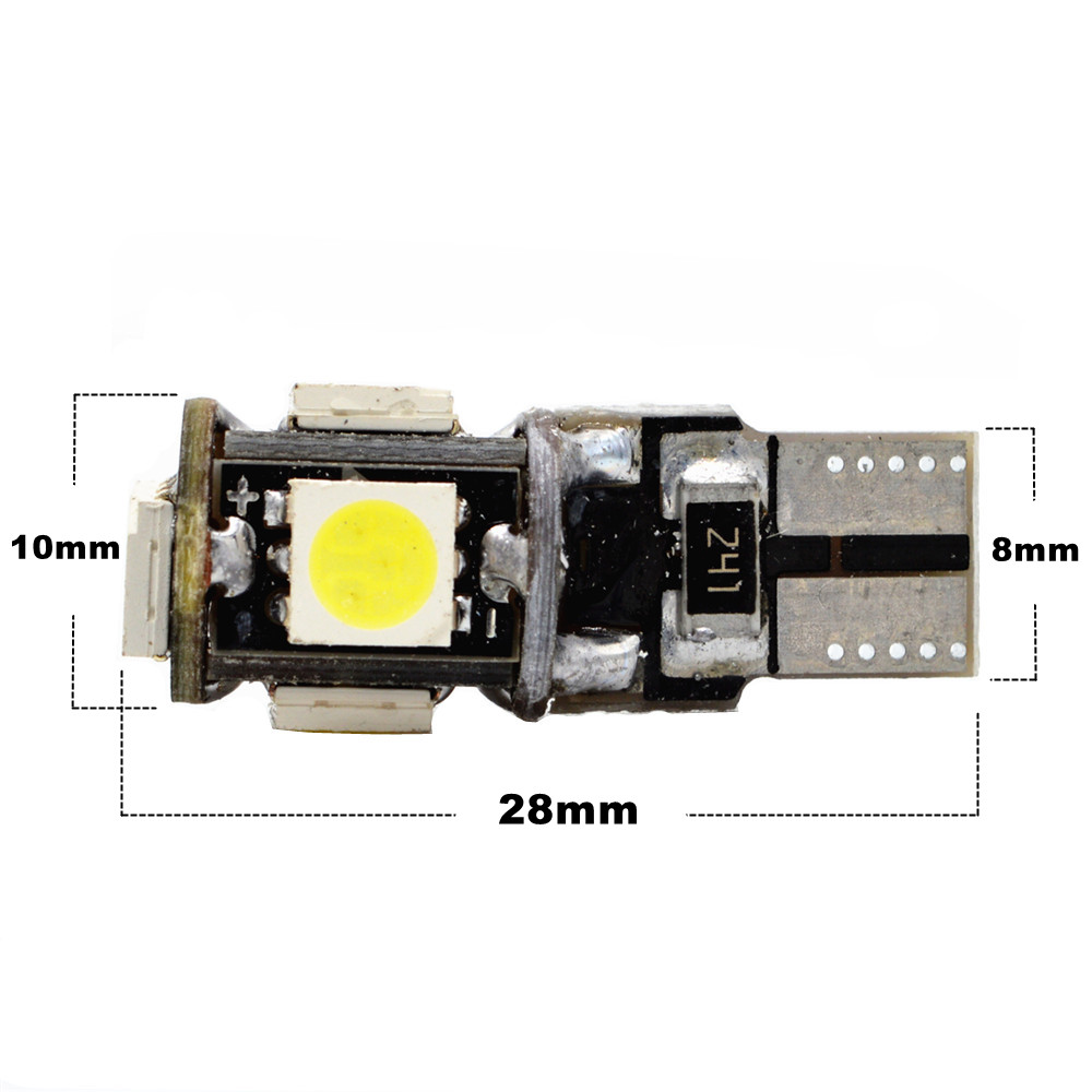 T10 W5W 192 5050 5SMD Car LED width lamp canbus LED Indicator instrument light T10 Canbus LED bulb