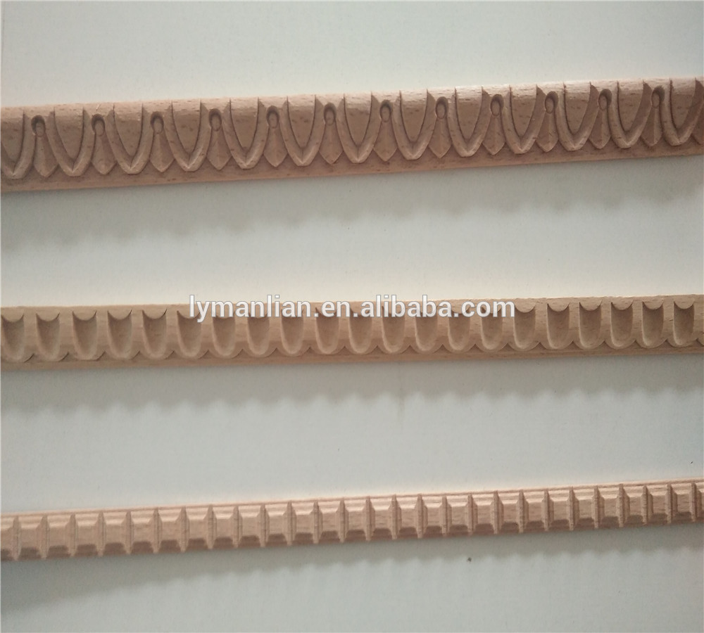 Beech embossed dentil molding