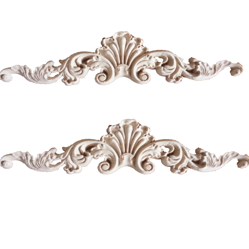 European decorative wood carving flower solid wood carving